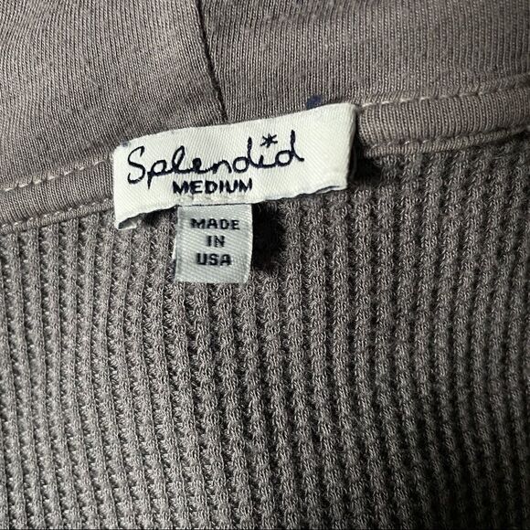 Splendid Waffle Knit Wrap Open Cardigan M - Picture 14 of 14